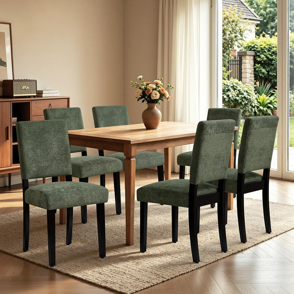 HOMYZOO Dining Chairs Set of 2, Upholstered Dining Room Chairs with Padded Se...