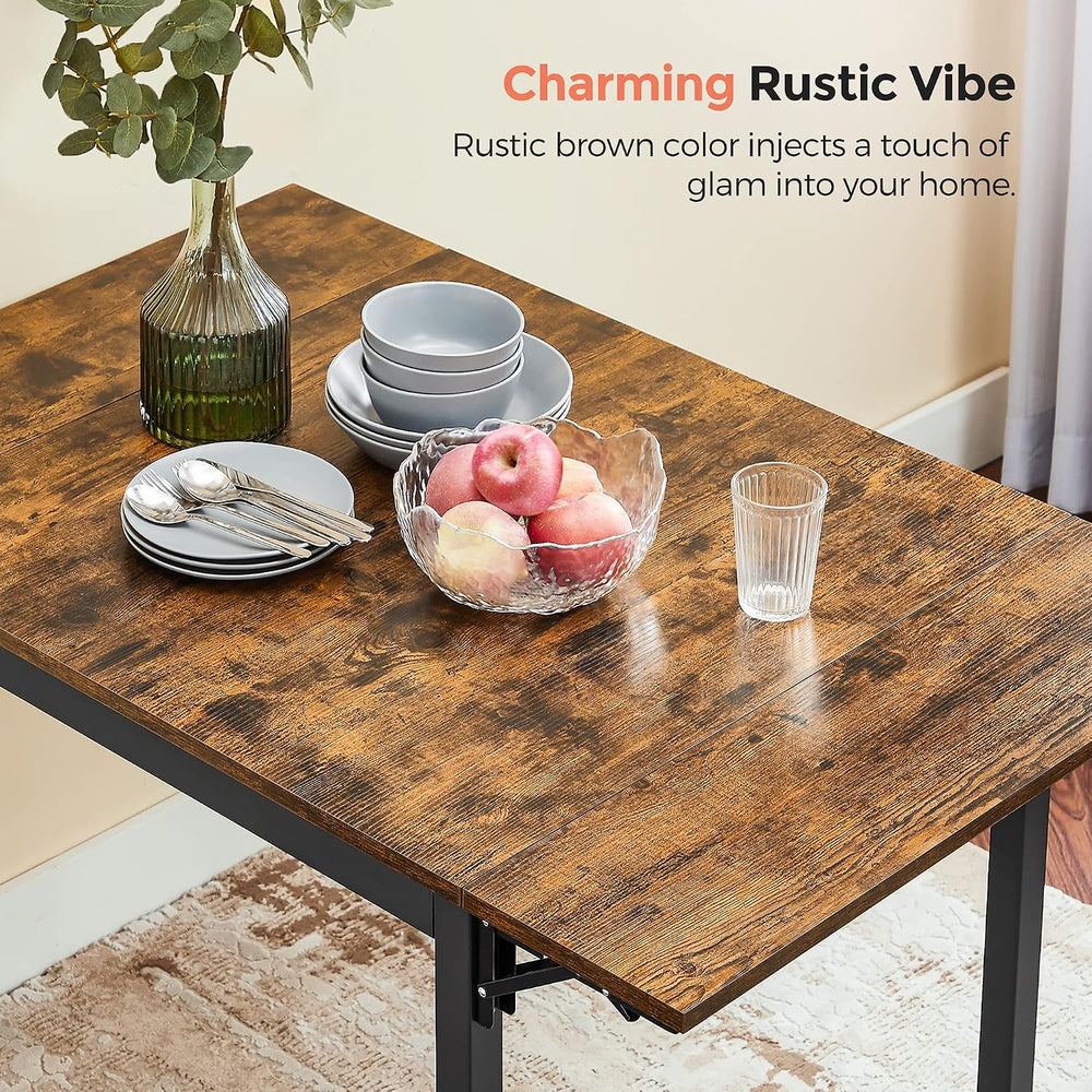 VASAGLE Folding Dining Table, Kitchen Table