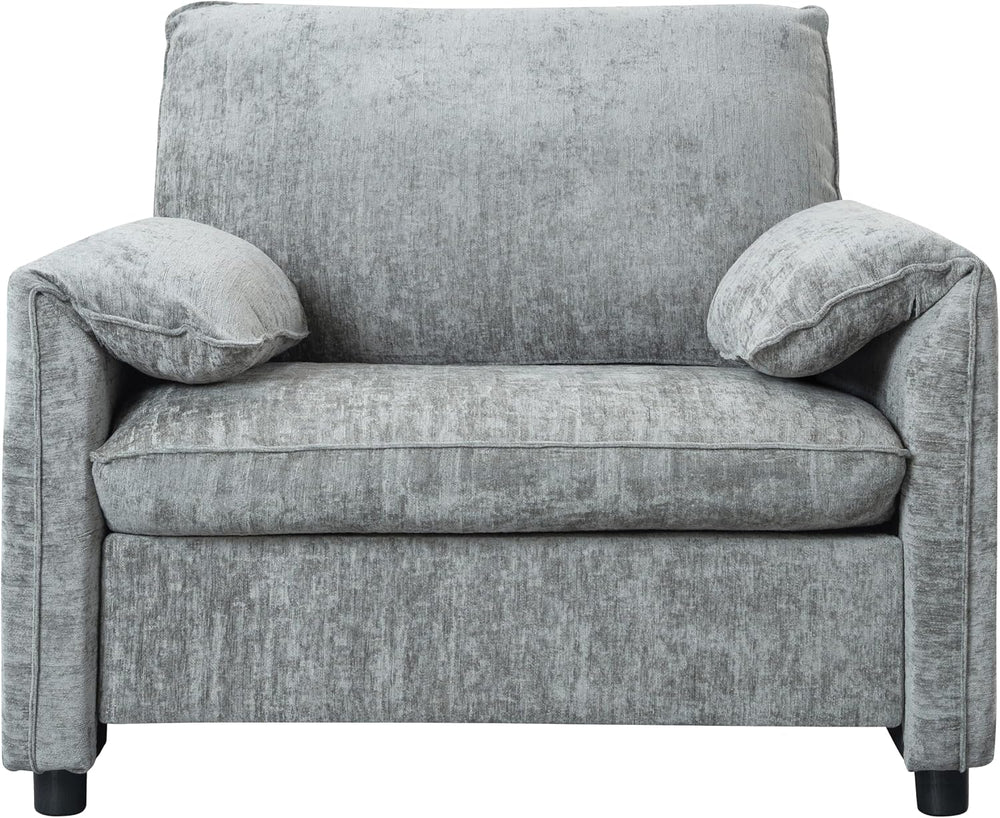 Oversized Accent Chair for Living Room, Wide Chenille Reading Chair