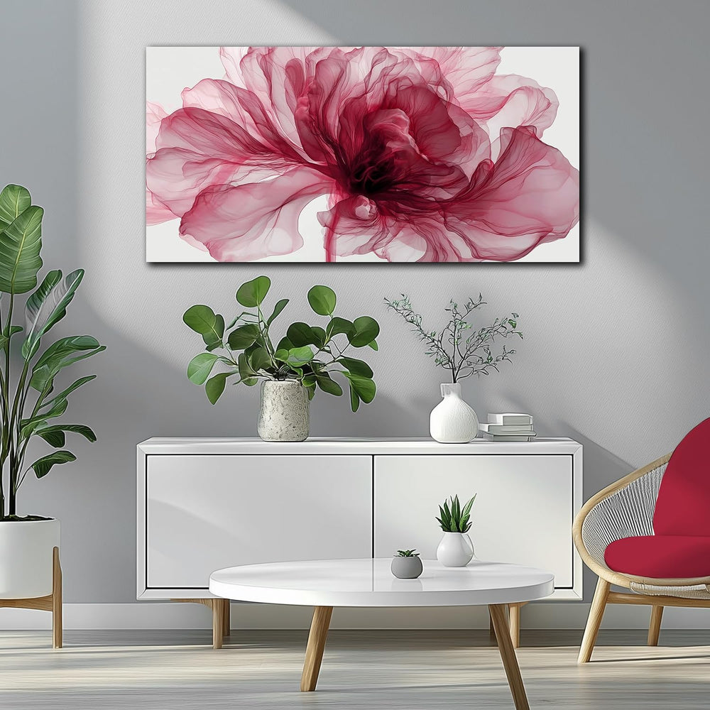 MXUNYZ Red Flower Canvas Wall Art bedroom Abstract Print Painting