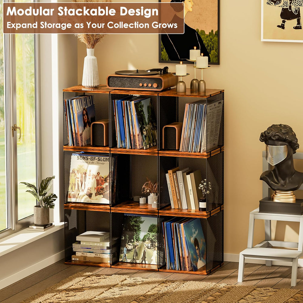 Dmevkic 4 Cube Vinyl Record Storage