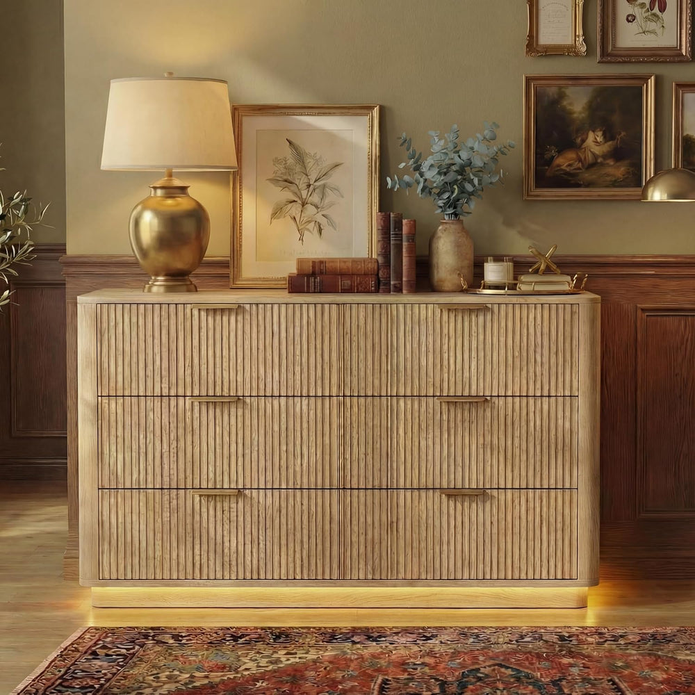 Dresser and Nightstand Sets 3 Piece, Bedroom Set with Charging Station, Large...