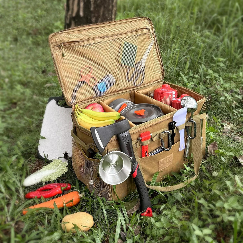Tactical Camping Storage Bag Utility Tote Bag Camp Kitchen and Trunk Organize...