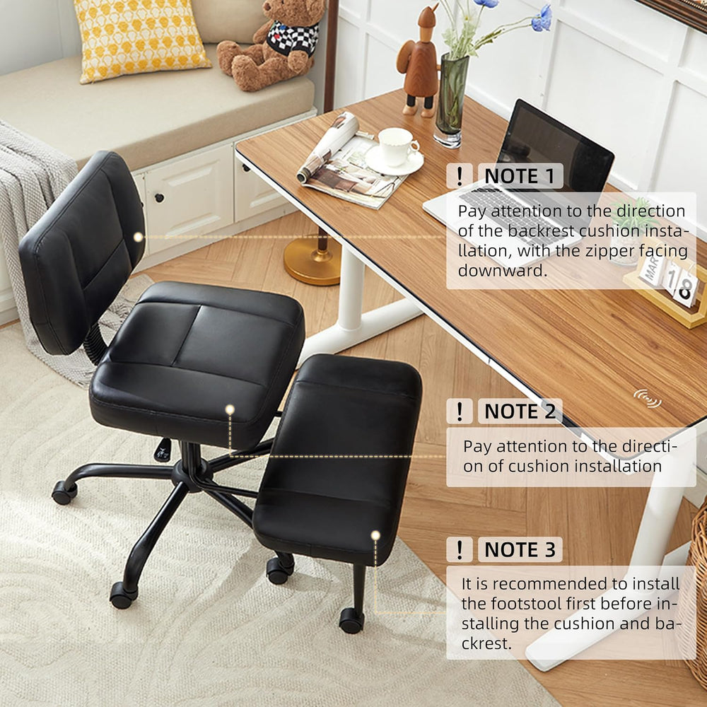 Criss Cross Legged Office Chair with Wheels,Swivel Meditation Chair for ADHD,...