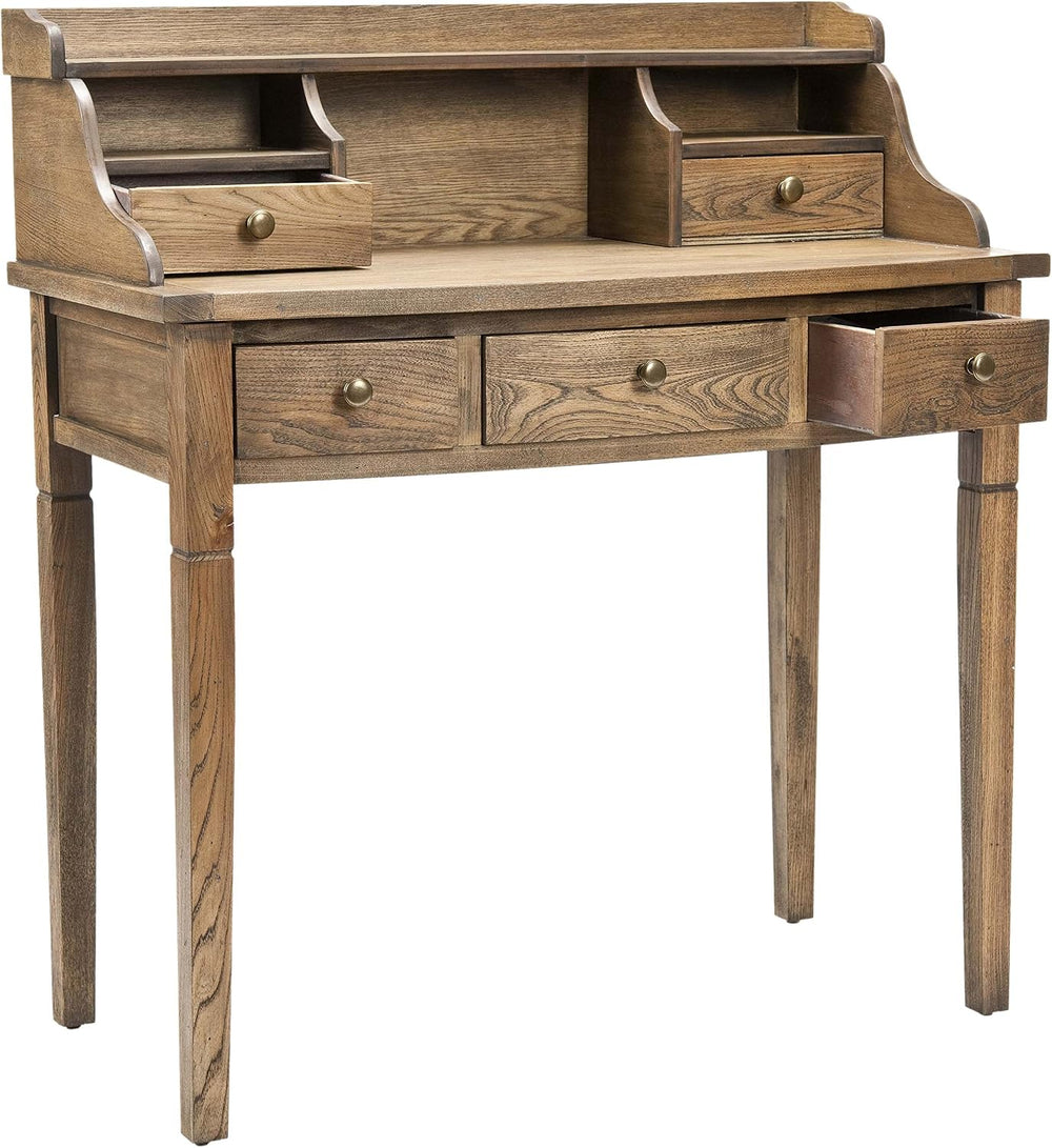 SAFAVIEH Landon Writing Wood Computer Desk, 36.2" Oak AMH6516A