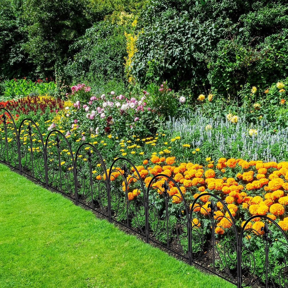 Decorative Garden Fence 25 Pack, Total 22in(H) x 27ft(L)