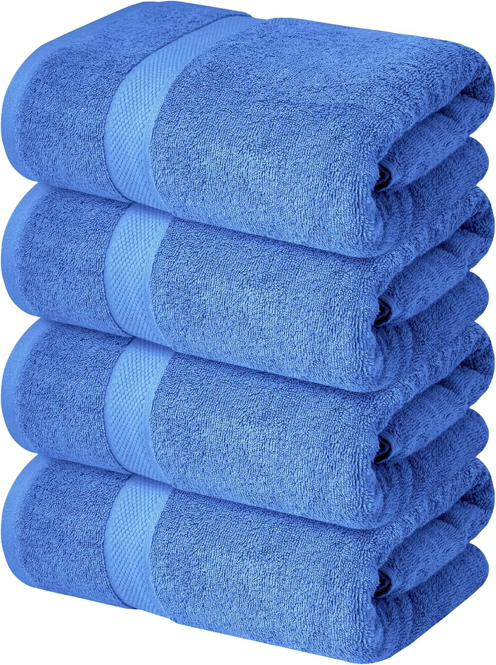 Infinitee Xclusives 100% Ring-Spun Cotton Bath Towels for Bathroom - Pack 4