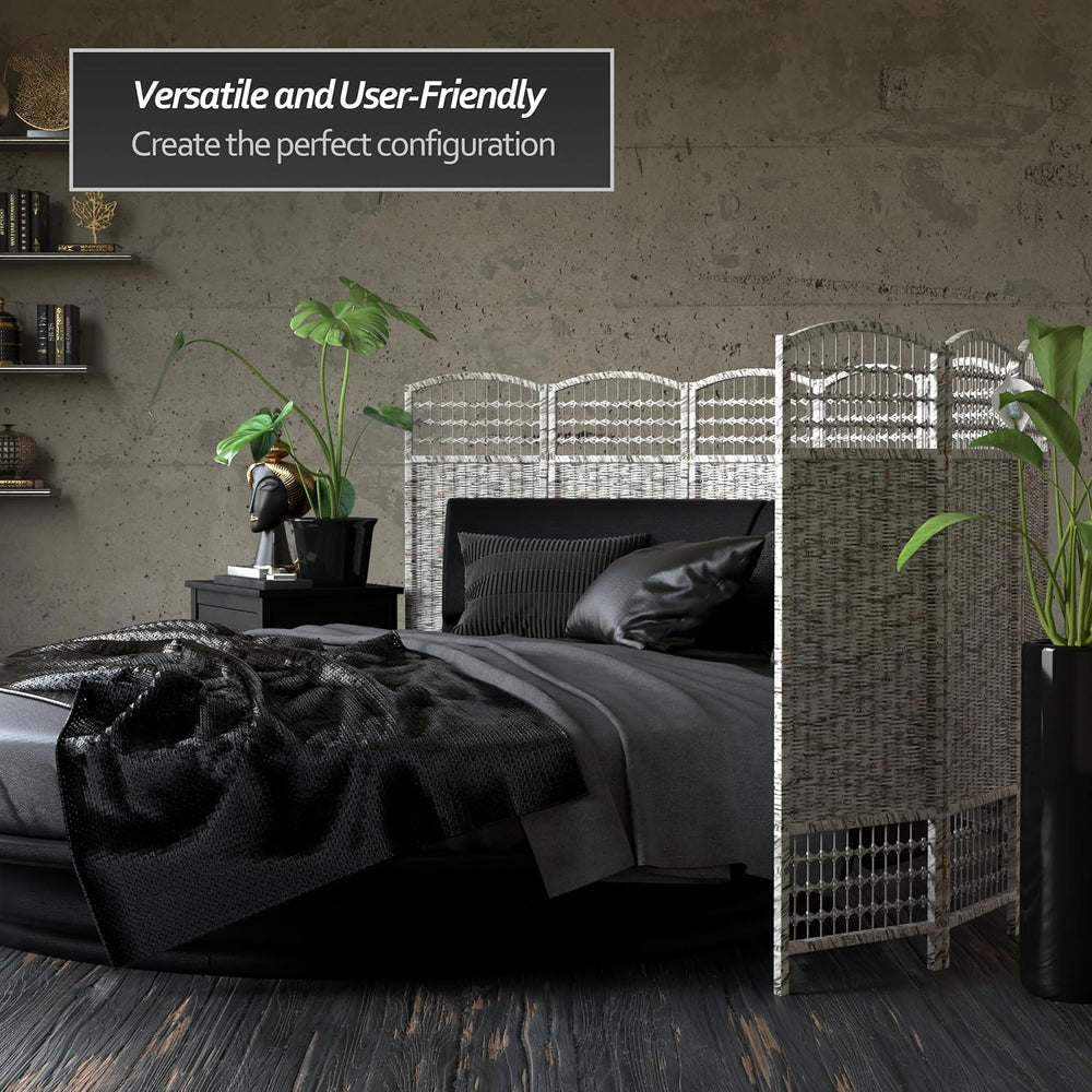 4 ft. Short Recycled Newspaper Folding Screen - 3 Panels