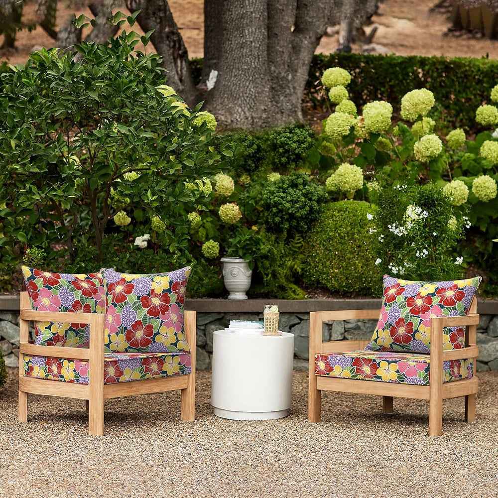 LVTXIII Outdoor Deep Seat Cushion Patio Seat and Back Cushion Set Seasonal Ch...