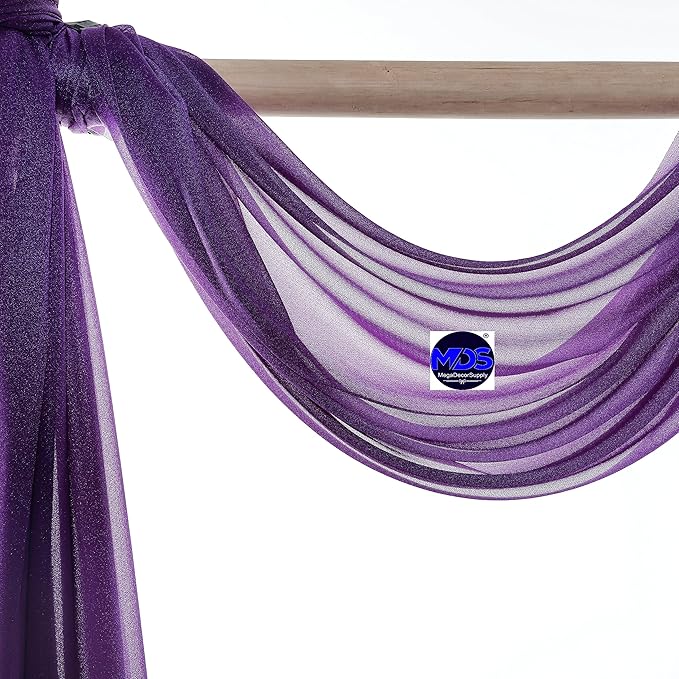 MDS Halloween Chiffon Draping Fabric - 1 Panel, 30" Wide x 40ft Long - S...
