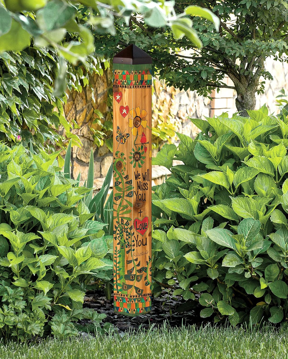 Studio M Art Pole, PVC Weather Resistant Pole with Vinyl Bowl 40 inches Tall ...