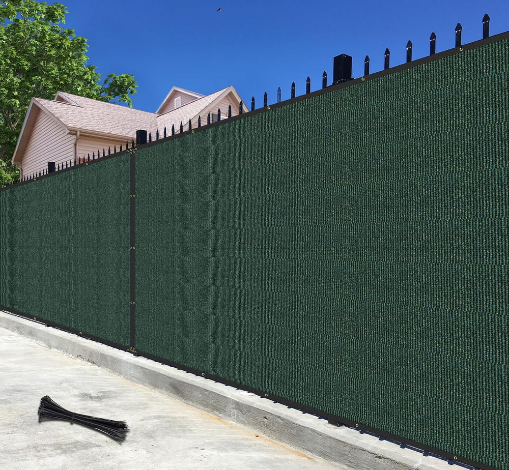 Bynbbur 5' x 50' Green Privacy Fence Screen Net Fencing 90% Privacy B...