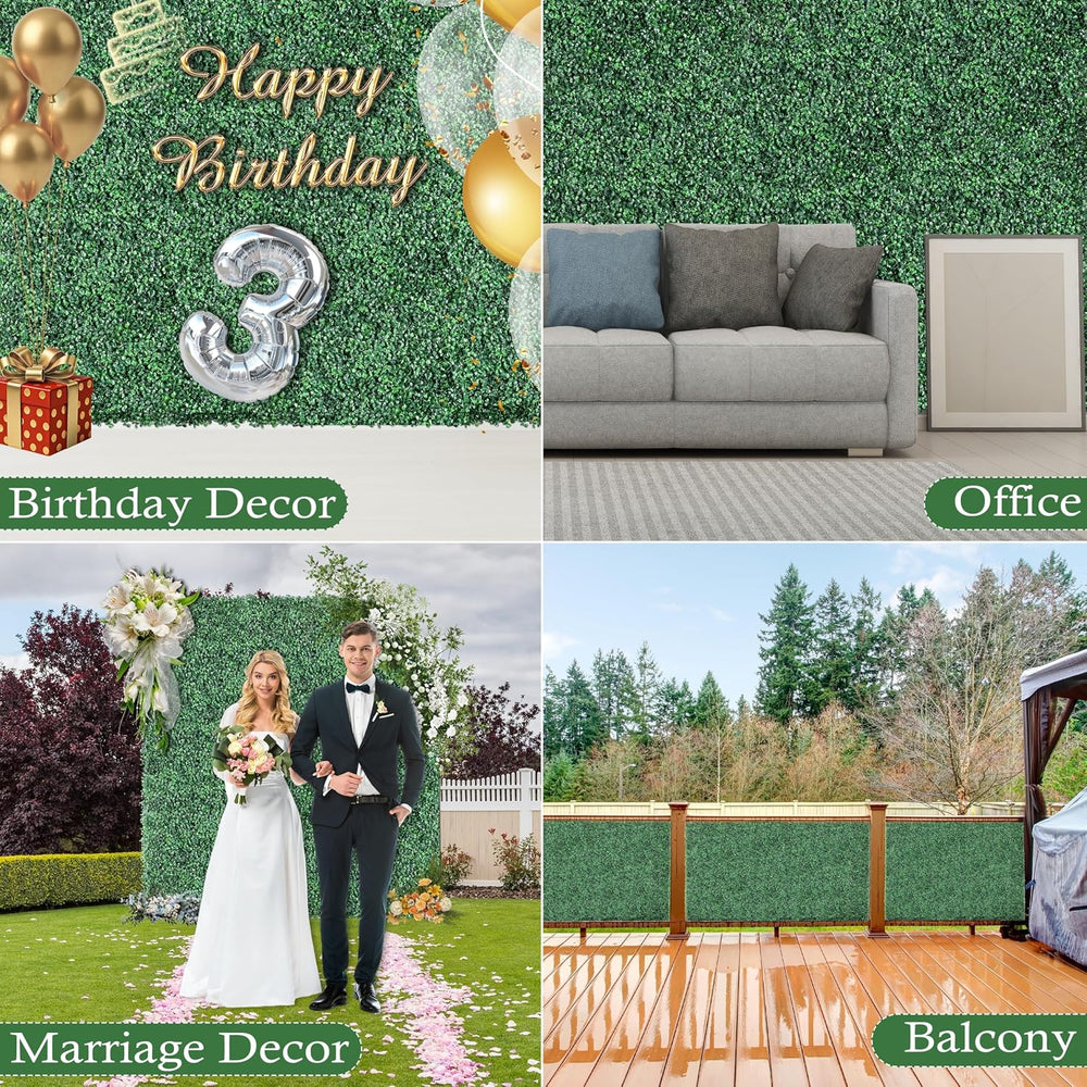 Sunnyglade 40"x120" Artificial Boxwood Roll Panels Privacy Fence Sc...