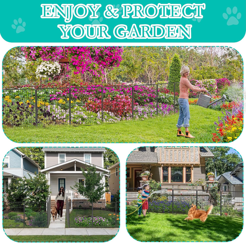 Decorative Garden Fence Folding Patio Decor Flower Bed Fencing Animal Barrier...