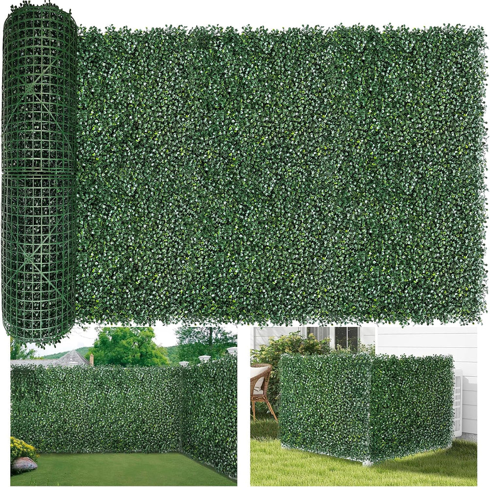 Naaquqrtl Artificial Boxwood Grass Wall Roll, 40"x120" 1P (33.4 sqft)