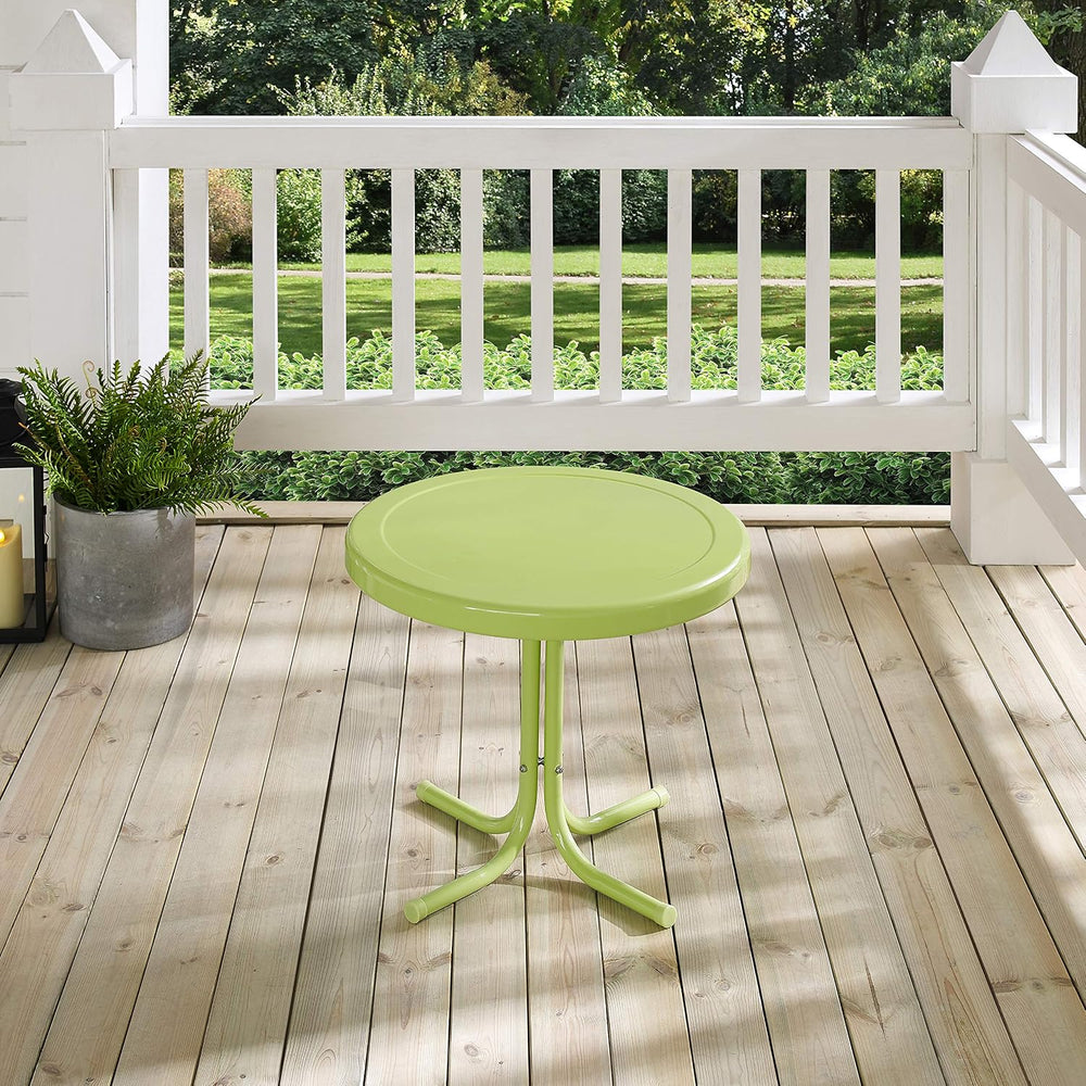 Crosley Furniture Griffith Retro Metal Outdoor Side Table