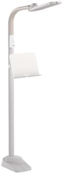 OttLite Dual Shade LED Floor Lamp with Adjustable Stand, White