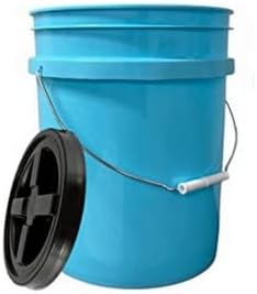 House Naturals 5 Gallon Food Grade Bucket Pail with Airtight Screw on Lid (Pa...