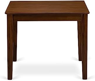East West Furniture OXAB5-AWA-05 5 Piece Kitchen Table Set for Small Spaces Includes a Square Modern Dining Table and 4 Parson Kitchen Chairs, 36x36 Inch, Antique Walnut