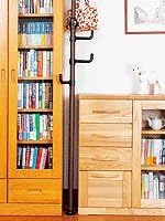 PRINCE HANGER Vertical One-Touch Pole Coat Rack — 6 Independent Rotating Hook...