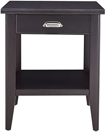 Leick Home Laurent End Table, 24", Black