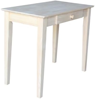 IC International Concepts Solid Wood Unfinished Writing Table