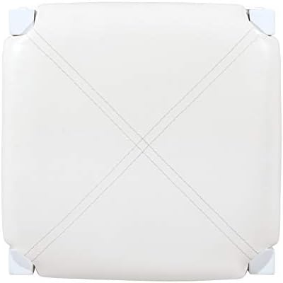 Linon White 3 Piece Faux Marble Tavern Set