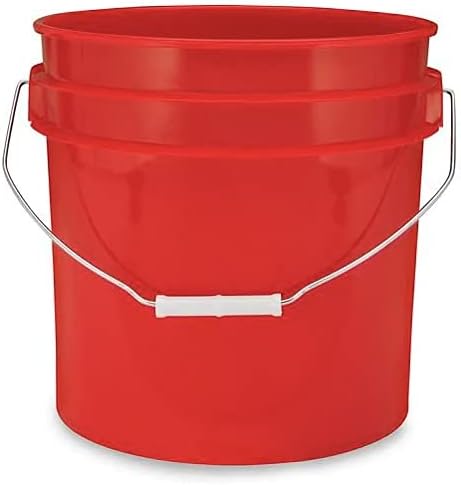 House Naturals 3.5 Gallon Food Grade Multi Color Bucket Pail with Screw On Li...