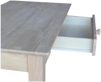 IC International Concepts Solid Wood Unfinished Writing Table