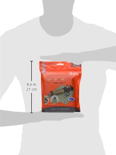 SOL 90% Heat Reflective Emergency Blanket, 58 x 98, 3.2 oz, Green