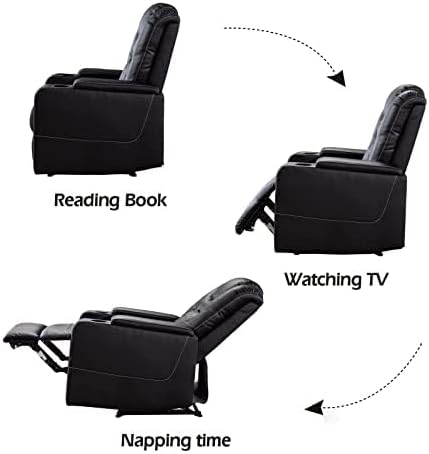 CANMOV Electric Power Recliner Chair Set of 2, Breathable Leather Home Theate...