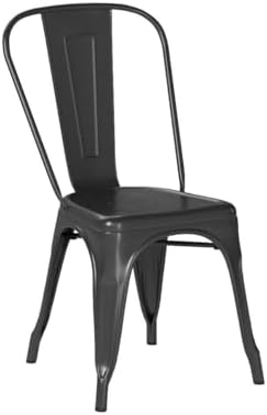 FDW Metal Dining Chairs Set of 2 Patio Chair Indoor Outdoor Chairs Kitchen Me...