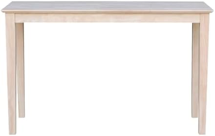 IC International Concepts Solid Wood Shaker Console Table, 48" Long