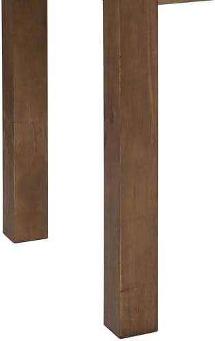 Merrick Lane Jessamine 46" x 30" Rectangular Rustic Solid Pine Farm Dining Table, Antique Farmhouse Wooden Dining Table for Kitchens and Parties, Antique Rustic