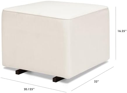 Davinci Universal Gliding Ottoman in Performance Cream Linen, Greenguard Gold...