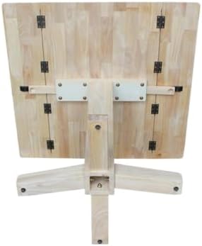 IC International Concepts 36" Solid Wood Square Dual Drop Leaf Dining Table