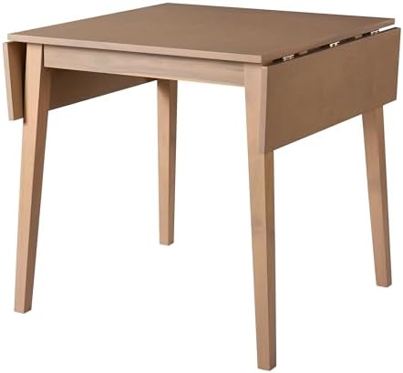 Merax Wooden 29"- 45" Folding Kitchen Table with Drop Leaf for Living Room, Kitchen, Dining Room, Small Space, Natural