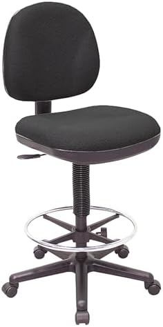 Lorell Pneumatic Adjustable Multi-Task Stool, Black