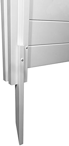 Enclo Premium White Vinyl Privacy Screen, DIY No Dig Kit