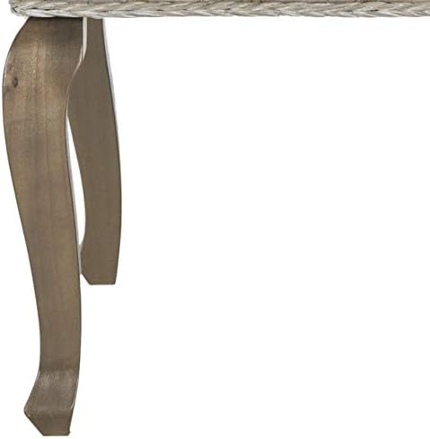 SAFAVIEH Milos Wood Dining Chair Set of 2, 18" Seat Grey SEA8018A