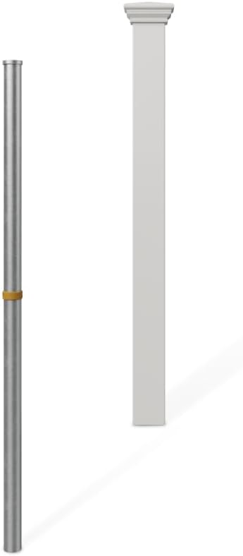 WamBam All American 3.5ft White Vinyl Finishing Post