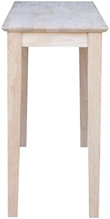 IC International Concepts Solid Wood Shaker Console Table, 48" Long