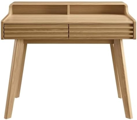Modway Render Mid-Century Modern Office, Writing Desk, Oak