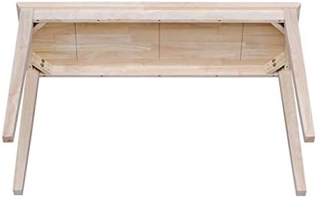 IC International Concepts Solid Wood Shaker Console Table, 48" Long