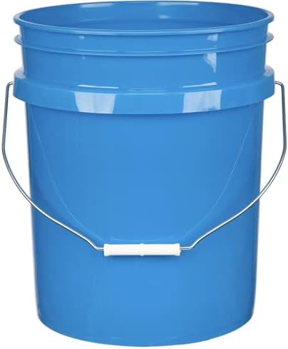 House Naturals 5 Gallon Food Grade Bucket Pail with Airtight Screw on Lid (Pa...