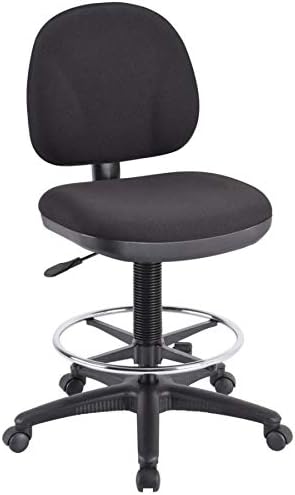 Lorell Pneumatic Adjustable Multi-Task Stool, Black