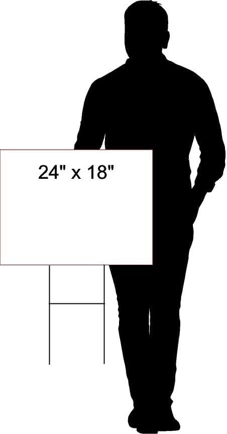 Free Stuff Red White Double Sided 18X24