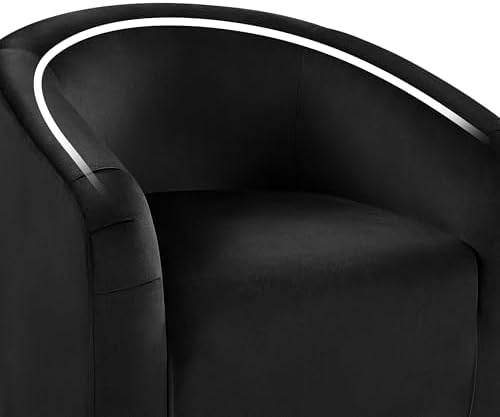 Yaheetech Compact Velvet Accent Chairs Set of 2 for Small Spaces, Black