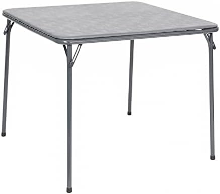 Flash Furniture Madison 5-Piece Folding Card Table and Chair Set, Gray