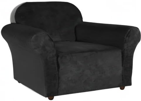 Turquoize Stretch Velvet Chair Cover Sofa Chair Covers for Living Room Armcha...